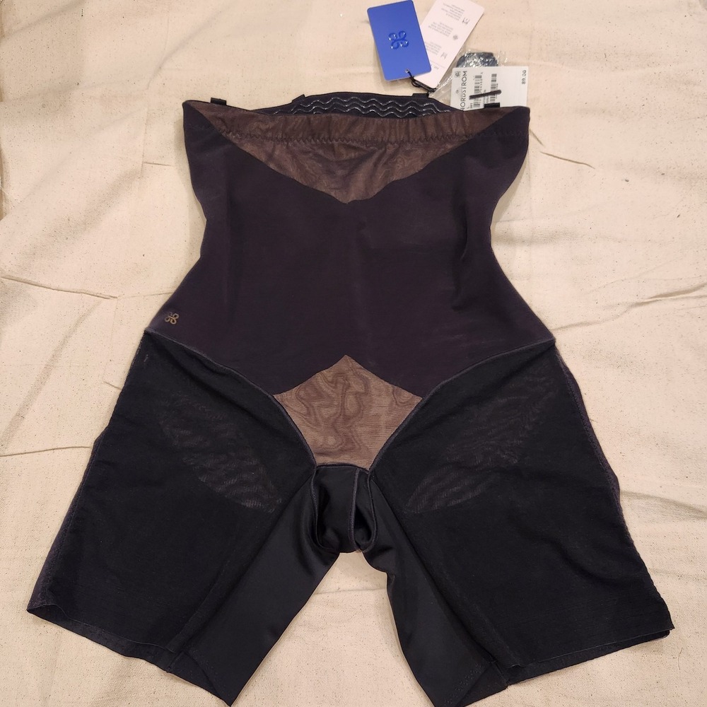 New Honeylove SuperPower Short Shapewear Black L Large $89 Sculpting Bodyshort